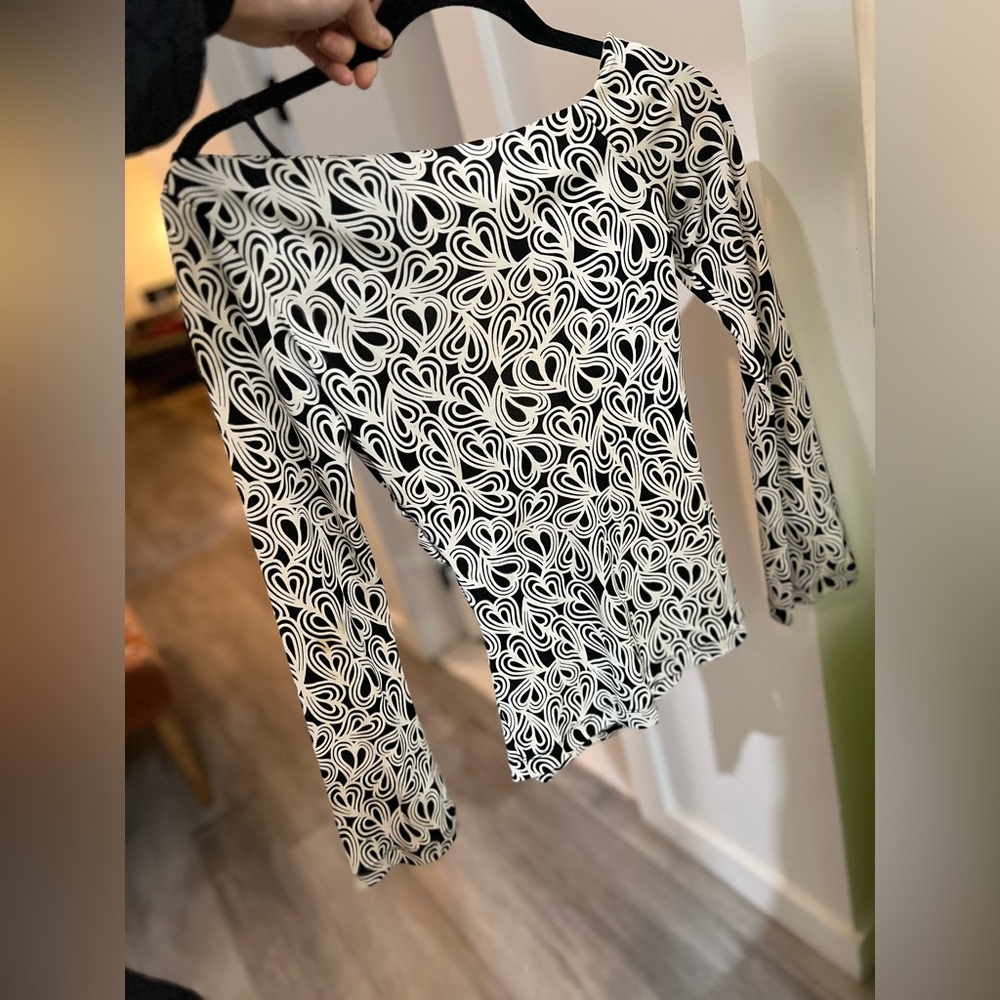Diane von Furstenburg Off-the-Shoulder Silk Y2K Blouse